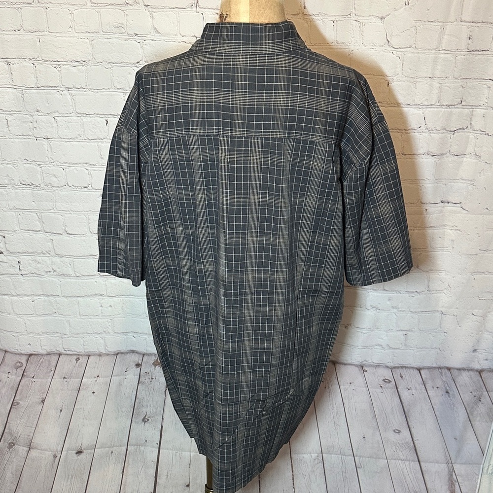 Van Heusen Charcoal Checkered Shirt - Picture 3 of 4